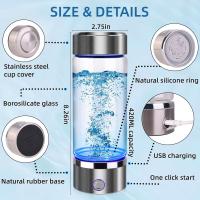 Botella de agua iónica portátil, carga USB, adecuada para viajes en casa y actividades al aire libre, generador de botella de agua de hidrógeno, taza saludable para el hogar, la oficina y los viajes - details 0