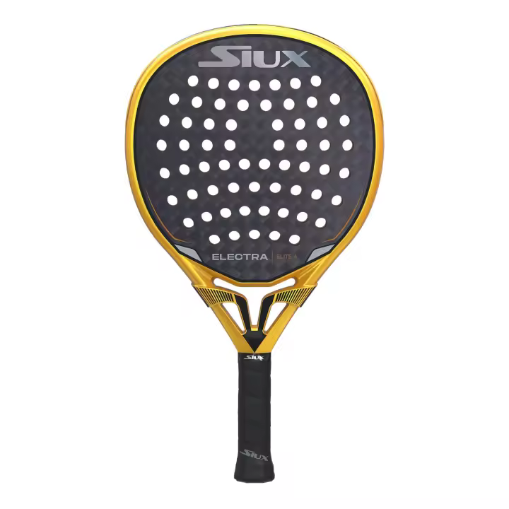 Pala de padel SIUX ELECTRA ELITE 4- Pala redonda para jugadores de nivel avanzado/profesional. Carbono 12K y goma EVA hard - 1