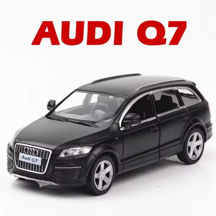 Juguete De Coche Audi Q7 a Escala 1:36 De Aleación De Metal Con Retroceso Para Coleccionistas Y Niños Regalo Vehículo Simulativo Para Niños - 1