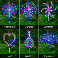 Luces De Fieras Solares LED Para Jardín Impermeables Decoración De Exterior Lámpara Solar Para Camino De Jardín Moderna - details 1
