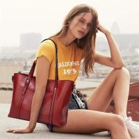 Bolso de mano de cuero sencillo with ASA Superior para Mujer, Bolso de hombre de gran capacidad para el trabajo - details 0