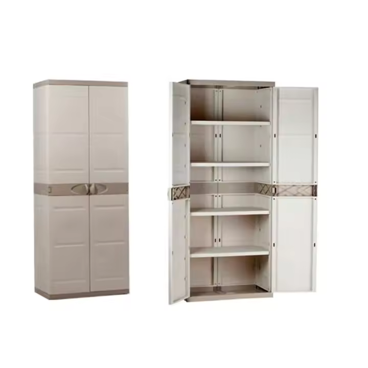 Armario 4 estantes 70x44x176 cm 9203 beige - 1