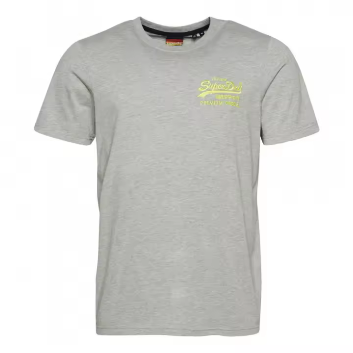 Camiseta de Manga Corta Vinatge VL, Marca Superdry, Color Gris, Talla XL, Para Hombre - 1