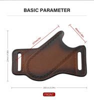 Estuche De Cuero Para Cuchillo Plegable EDC Estuche Protector De Bolsillo Herramienta De Exterior Estuche De Cinturón Para Cuchillo De Cuero - details 5
