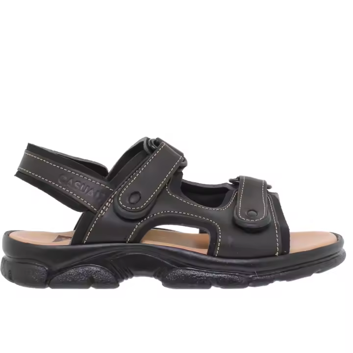 Sandalia Bio Hombre Piel Marrón Casual - Fabricadas en España - 1