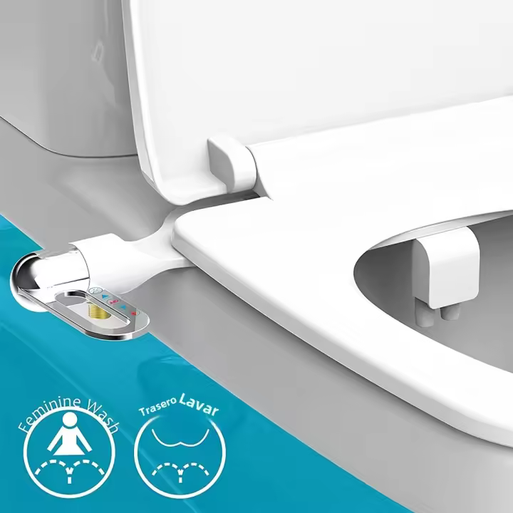 Nuevo Ajustable Ultrafino Arreglo De Bidé Con Agua Fresca Doble Boquilla Y Presión De Agua Ajustable Self Cleaning No Eléctrico - 1