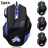 Ratón De Juego Con Cable 7D - 7 Botones 5500 DPI Ajustable Diseño Ergonómico RGB Iluminación Retroiluminada USB Para PC Gamer/Despacho - details 0