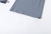 Conjunto De Ropa Casual Para Mujer Con Nudo Irregular Y Pierna Ancha Estilo Slim Streetwear Verano 2 Piezas Top De Manga Corta Y Pantalones - details 11