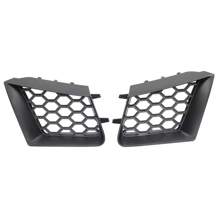 2pcs Grill Superior De Parachoques Delantero Matizado Negro Reemplazo Para Seat Ibiza Cordoba 6L 2002-2009 Instalación En Posiciones Frontales Izquierda Y Derecha - 1