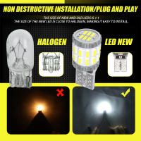 AILEO 2pcs Lámparas De Señal De Espejo T10 LED Sin Encendido Excesivo 194 2825 168 W5W Luz Delantero Y Trasero Canbus Error Free Chipset 3014 30SMD - details 5