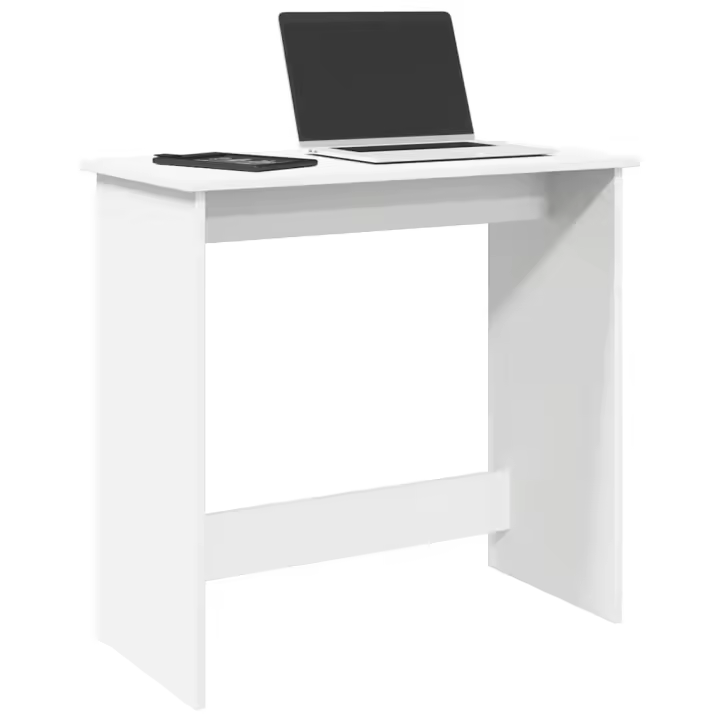 vidaXL Escritorio de madera contrachapada 80x40x75 cm en color Gris hormigón/Negro/Gris sonoma y más | estructura resistente ideal para salón dormitorio o estudio - 1