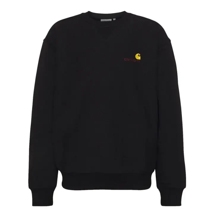 Sudadera Carhartt American Script  Negro - 1