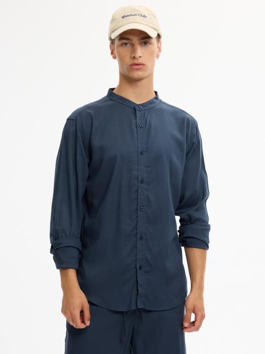 Sobrecamisa de Lino INSIDE con Cuello Mao