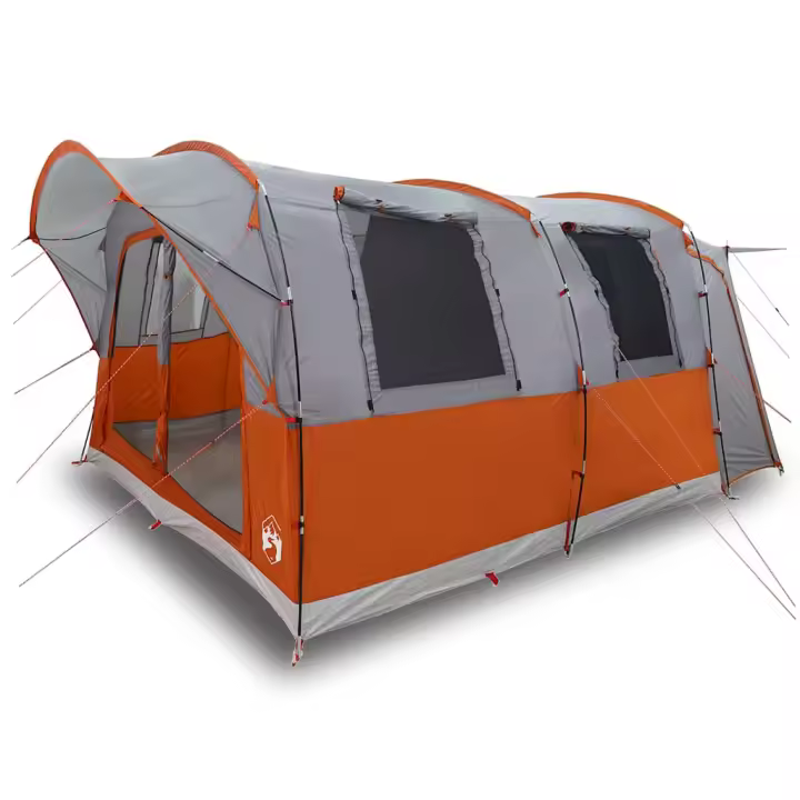vidaXL Tienda de campaña de coche 4 personas impermeable gris-naranja - 1