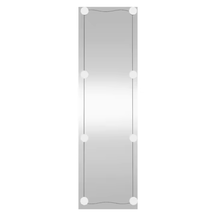 Espejo de pared rectangular con Luces LED Vidrio 30x100 cm, Espejo de maquillaje - 1