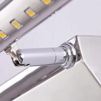 Lámpara De Pared LED Para Baño Espejo Blanco Cálido / Blanco Lavabo Luz De Aluminio Y Acero Inoxidable Moderna Instalación En Pared - details 6
