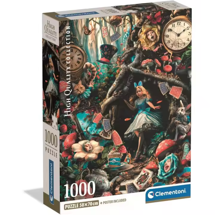 Clementoni - Puzzle Adulto 1000 Piezas Collection Another Day In Wonderland - Puzzle Adulto Compact Box (39935) - 1