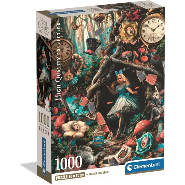 Clementoni - Puzzle Adulto 1000 Piezas Collection Another Day In Wonderland - Puzzle Adulto Compact Box (39935) - 1