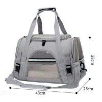 Mochila Porta Mascotas Para Perros Y Gatos Transpirable Tamaño Medio Material Oxford Adecuada Para Todas Las Estaciones - details 8