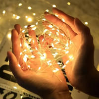 Luz De Cadena Solar De 300LED Para Exteriores Impermeable Fitas De Luz Solar De Cobre Para Árbol Jardín Fiesta Boda - details 1