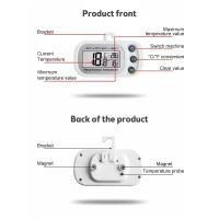 Termómetro Digital Para Nevera Y Congelador Con Pantalla LCD Grande Y Soporte Para Cocina Y Habitaciones Medición Precisa - details 4