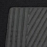 HOGUITA-Juego de 4 Alfombras de Moqueta para Coche,Alfombrillas Universales para Coche,Antideslizantes,Alfombras Delanteras y Traseras,Color Negro - details 1
