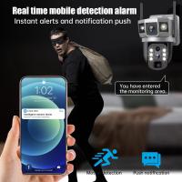 Cámara Solar 4G Con 3 Lentes 12MP Batería Integrada Visión Nocturna 6K Resistente Al Agua Para Seguridad Doméstica Exterior Con Almacenamiento Interno De 128G - details 10