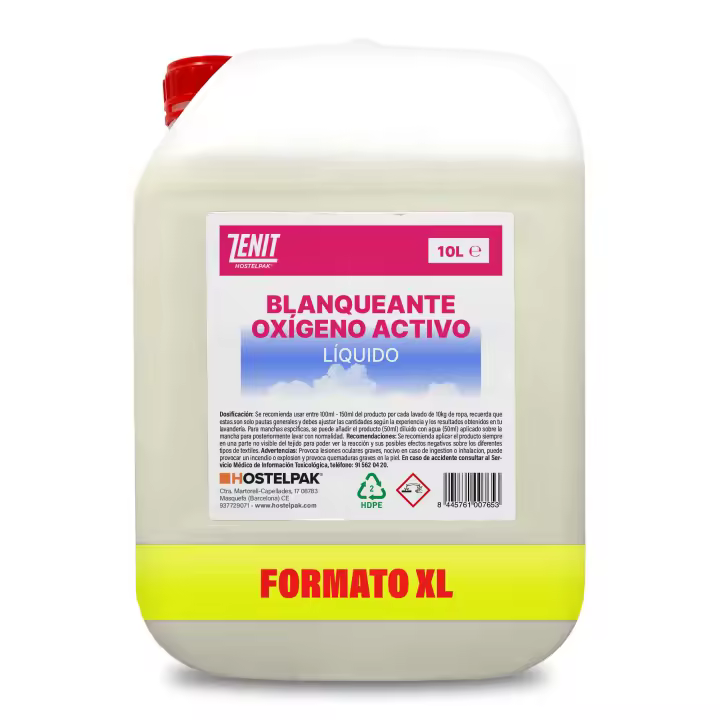Hostelpak  Oxígeno activo líquido, Para lavadora, Todo tipo de ropa - 1