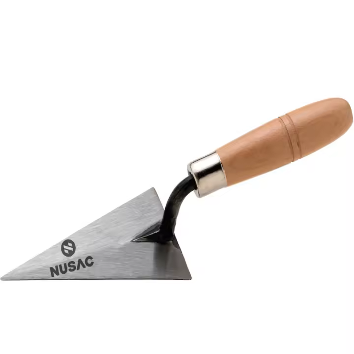 Nusac 24501 Paletín Forjado de Punta y Mango de Madera 125x70 mm. - 1
