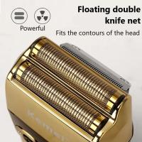 Cabeza De Cuchilla Electrónica Kemei Original Con Pelaje Dorado Y Cuchillo Adecuada Para KM-2026 KM-2028 Afeitadora Flotante - details 1