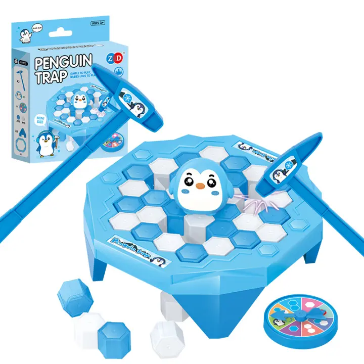 "Juguetes infantiles, mini pingüinos rompehielos, juego para romper Hielo para salvar a los pingüinos, Mesa Infantil Interactiva Padres-Hijos Juguetes de fideos, ajustados para la interacción familiar." - 1