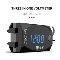 Medidor De Voltaje Para Motocicleta Y Coche 6V-30V 3 En 1 Termómetro Cronómetro Impermeable IP67 Prueba De Batería Medidor De Tiempo Digital - details 8