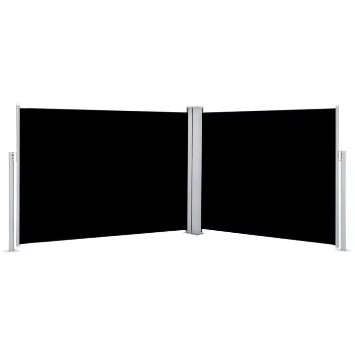 vidaXL Toldo lateral retráctil 100x1000 cm Color Negro, Crema, Antracita - 1