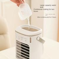 Mini aire acondicionado portátil con ventilador de 4 velocidades, humidificador y control remoto-Alimentación por USB - details 0