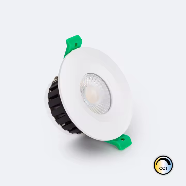 Ledkia Foco Downlight LED 5-8W Ignífugo Circular Regulable IP65 Corte Ø 65 mm Seleccionable (Cálido-Neutro) - 1