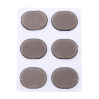 6Pcs Pegatinas De Silicona Para Batería Silenciador De Golpes Control De Sonido Accesorios Para Percusión Tamaño 3.1x2.4x0.36cm - details 13