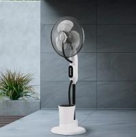 Ventilador Humidificador Pie Iceberg Blanco/negro 80w 3velocidades 3aspas Nebulizador 125x43x38cm Tanque Agua 2,8l  Motor AC 2posiciones, fijo y rotatorio también oscilante 125x43x38cm  cinco ruedas acopladas  calidad de confianza - details 0