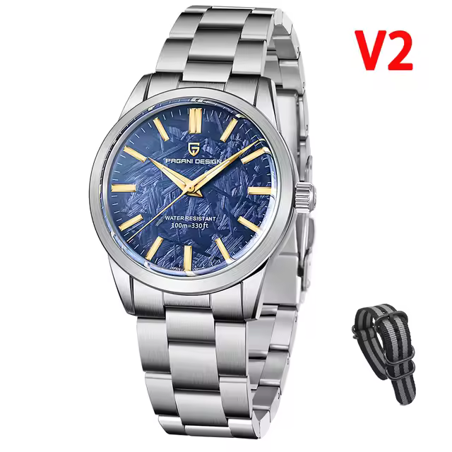 Reloj De Pulsera De Cuarzo Para Hombre PAGANI DESIGN 2022 40MM Dial De Meteorito Con Revestimiento AR Vidrio De Zafiro Luminoso Resistente Al Agua - 1