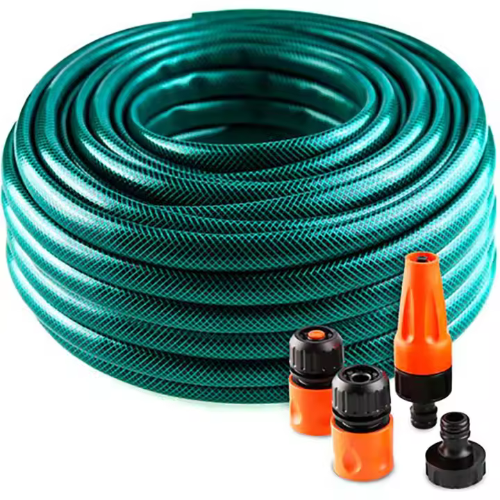 MAXHOME-Manguera de Agua de Jardín Set con Conexión y Boquillas para Riego Reforzada 3 Capas Presión de rotura de 20 bar 1/2" 12mm 10/15/20 /25cm/30cm Metros - 1