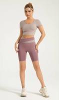 MOV Los Pantalones cortos de la Yoga de los pantalones cortos de la aptitud para las Mujeres - details 4