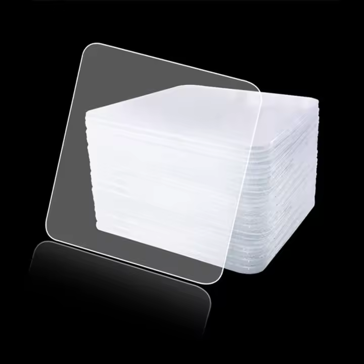 10PCS Cintas Adhesivas Doble Cara Transparentes Para Manualidades Y Uso Doméstico Pegatinas Fijación Fuerte Cuadradas De 6x6cm - 1
