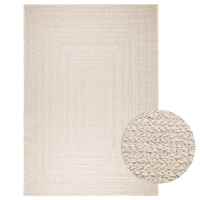 vidaXL Alfombra ZIZUR apariencia yute interior exterior en color Antracita/Beige/Crema - details 2