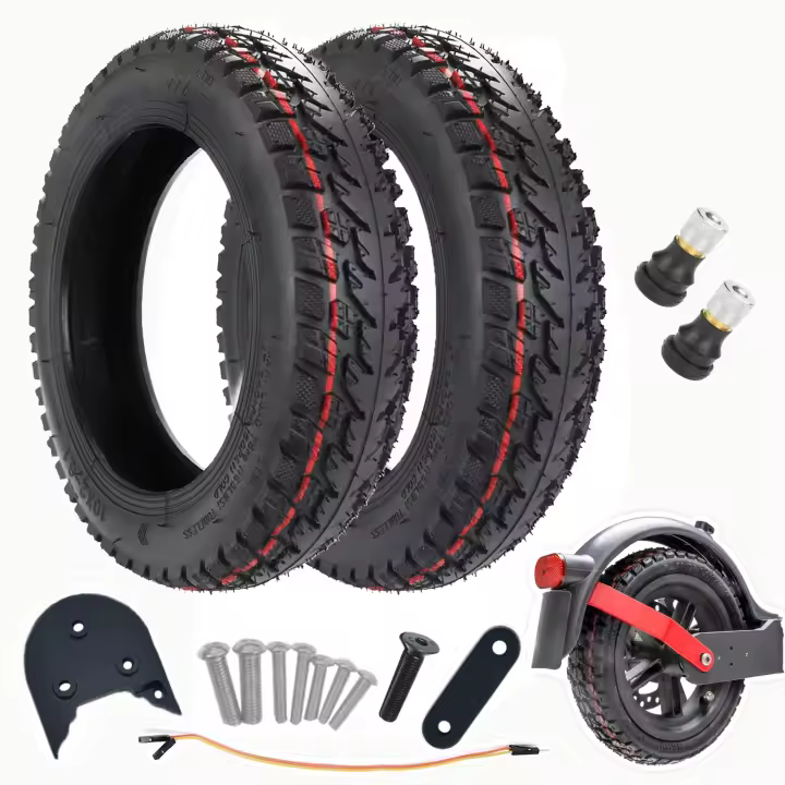 Cubierta 10x2-6.1 / 10" Pulgadas Tubeless y válido para cámaras de aire OFF ROAD Todo Terreno compatible con Patinete Scooter Eléctrico Xiaomi M365 / PRO / ESSENTIAL / S1 - 1