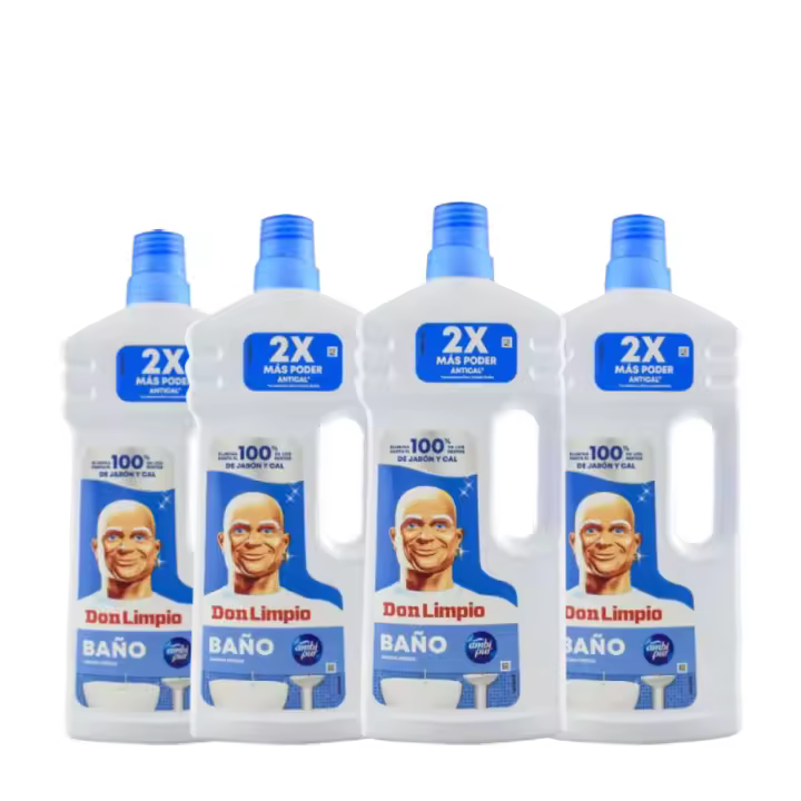 Limpiador Don Limpio Baño Fresco Ambi Pur 1.3 litros X 4. Total de 5.2 litros - 1