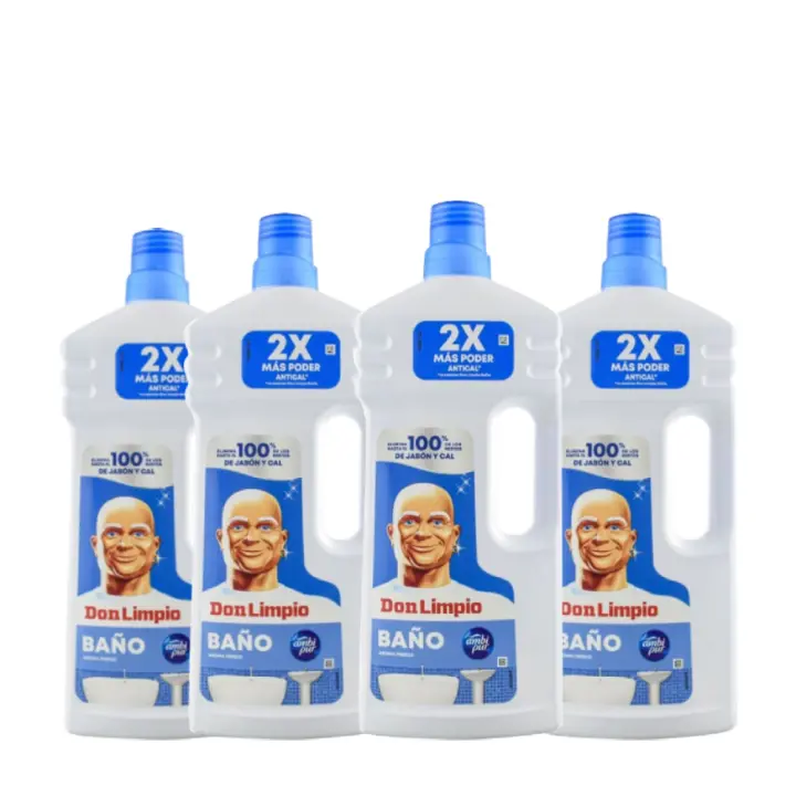Limpiador Don Limpio Baño Fresco Ambi Pur 1.3 litros X 4. Total de 5.2 litros - 1