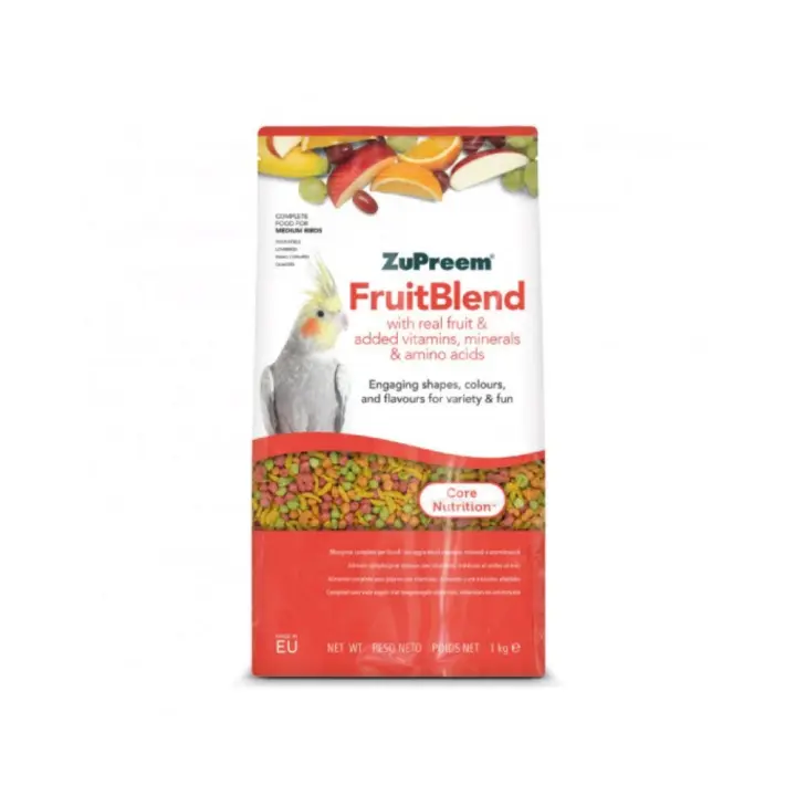Zupreem fruitblend M para aves1Kg. Agapornis, Cotorras, Ninfas, etc. - 1