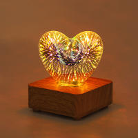 Luz Nocturna LED Proyección 3D De Ondas De Choque De Osos Con Colorido USB Decoración Atmosfera Ajustable Para Habitación Decorativo De Vidrio - details 24
