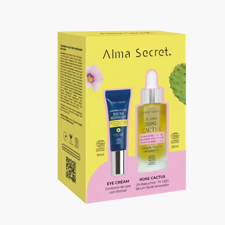 Pack especial: Rose Cactus Facial Oil & Contorno Ojos Retinal - ALMA SECRET - 1