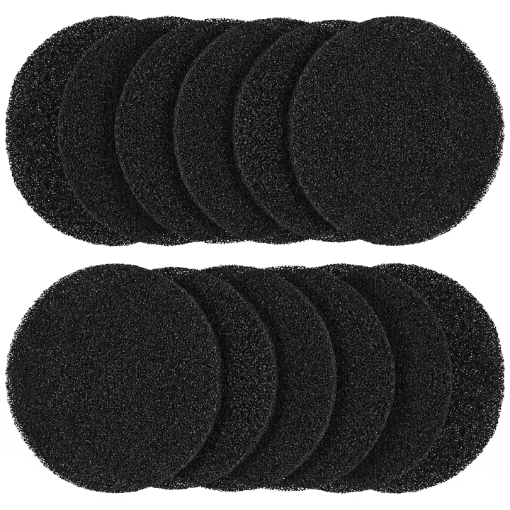 Filtros De Carbón Activado Para Bote De Compost De Cocina 12Pcs Filtros De Repuesto Redondos Reutilizables Para Bote De Compost Ecológicos - 1