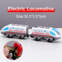 Tren Eléctrico Magnético Con Muñeca De Juguetes Compatible Con Vías De Madera Para Niños Vehículo De Acción Diecast Sin Batería Material ABS - details 3